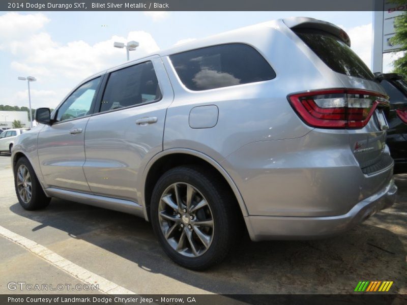 Billet Silver Metallic / Black 2014 Dodge Durango SXT