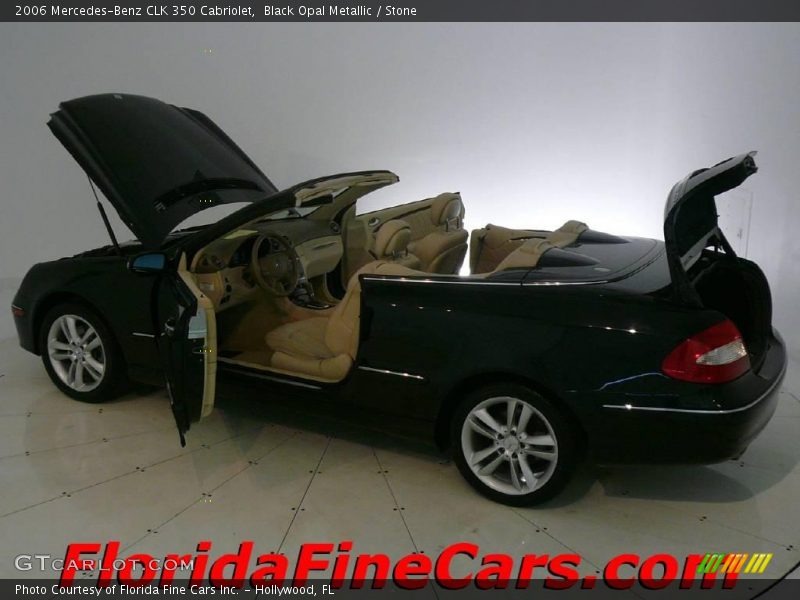 Black Opal Metallic / Stone 2006 Mercedes-Benz CLK 350 Cabriolet