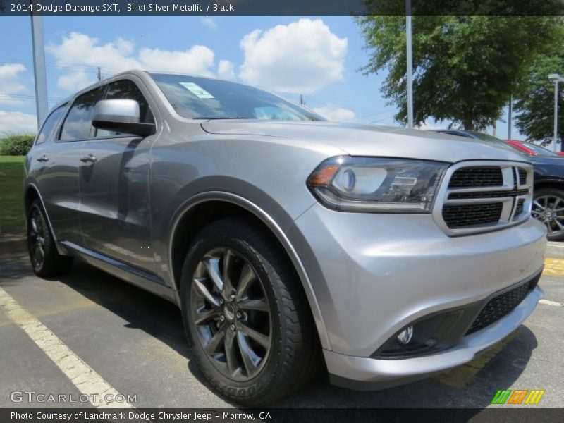 Billet Silver Metallic / Black 2014 Dodge Durango SXT