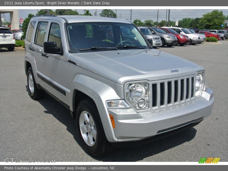 Bright Silver Metallic / Dark Slate Gray 2012 Jeep Liberty Sport