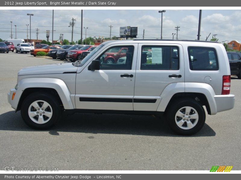 Bright Silver Metallic / Dark Slate Gray 2012 Jeep Liberty Sport