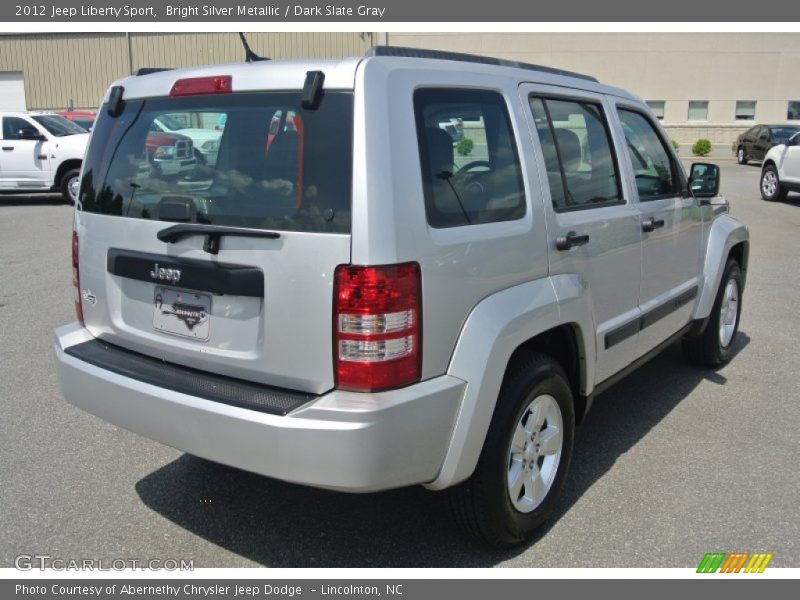 Bright Silver Metallic / Dark Slate Gray 2012 Jeep Liberty Sport
