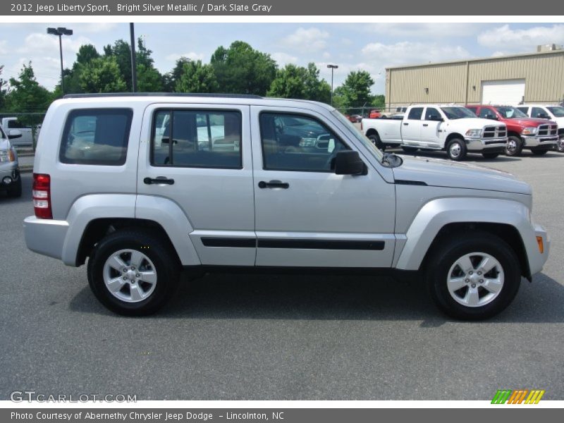 Bright Silver Metallic / Dark Slate Gray 2012 Jeep Liberty Sport