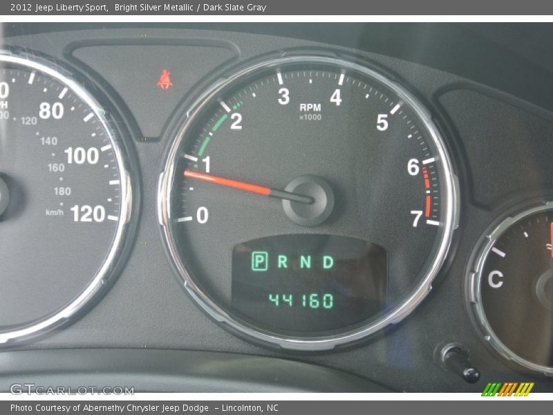 Bright Silver Metallic / Dark Slate Gray 2012 Jeep Liberty Sport