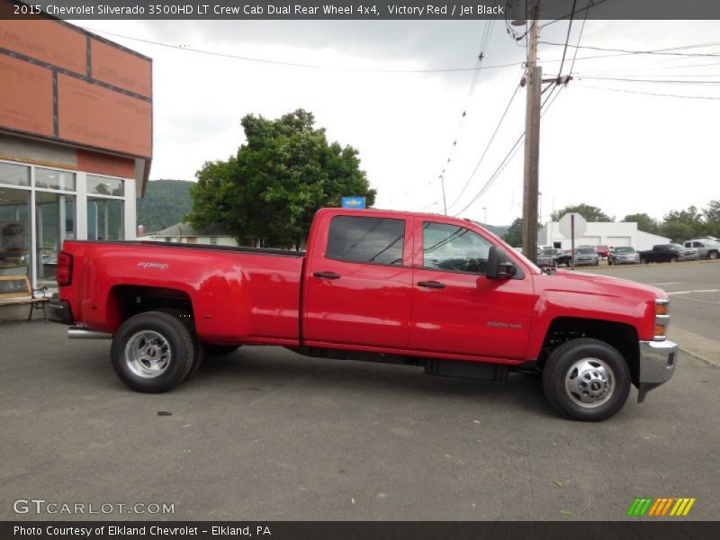 Victory Red / Jet Black 2015 Chevrolet Silverado 3500HD LT Crew Cab Dual Rear Wheel 4x4