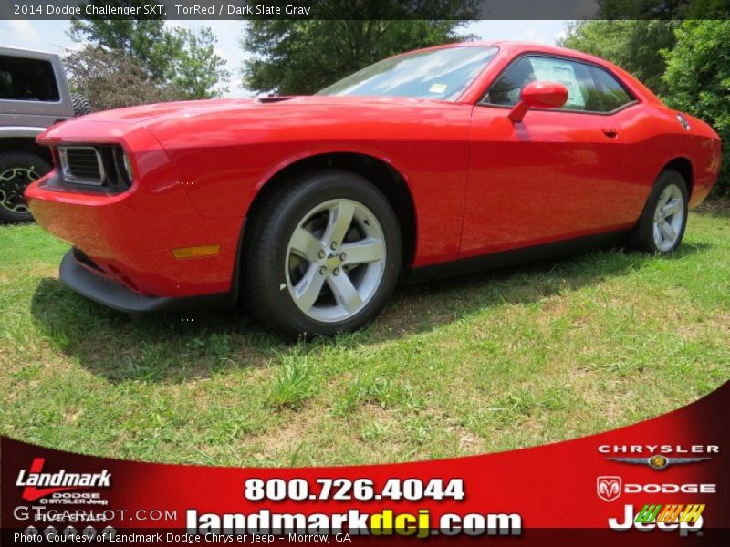 TorRed / Dark Slate Gray 2014 Dodge Challenger SXT