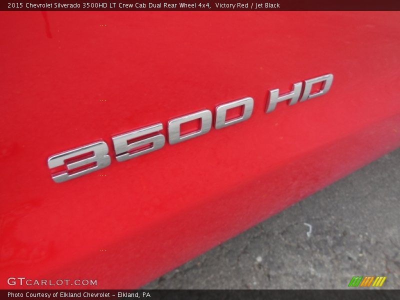 Victory Red / Jet Black 2015 Chevrolet Silverado 3500HD LT Crew Cab Dual Rear Wheel 4x4