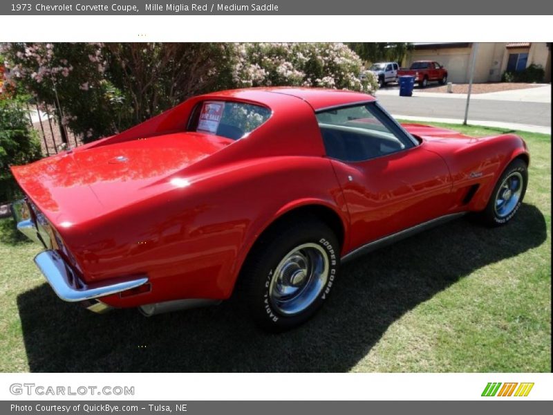 Mille Miglia Red / Medium Saddle 1973 Chevrolet Corvette Coupe
