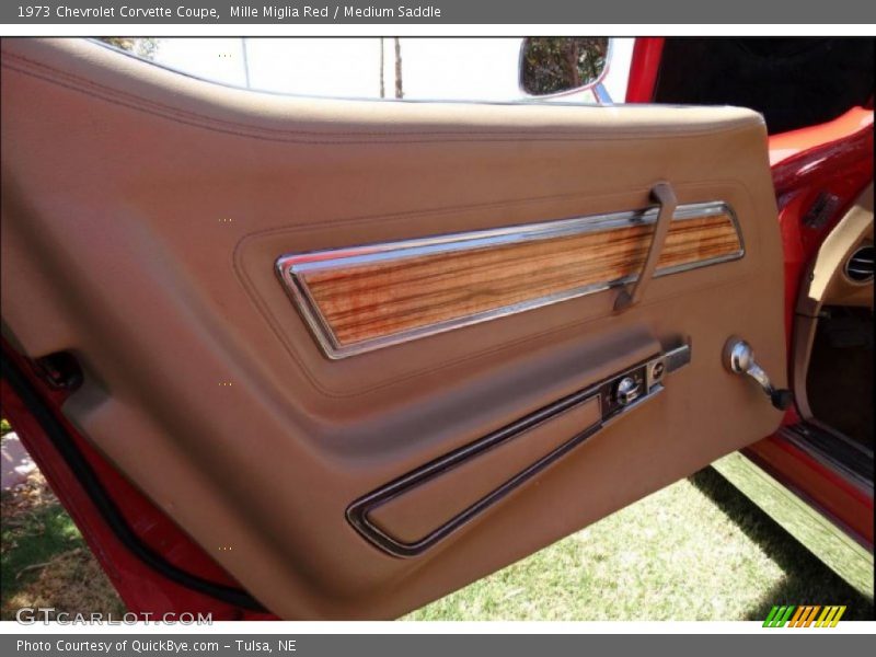 Mille Miglia Red / Medium Saddle 1973 Chevrolet Corvette Coupe