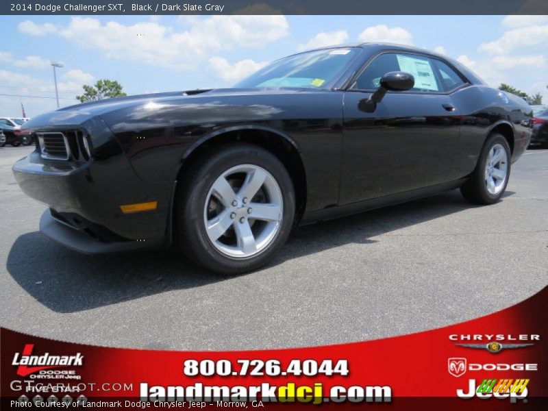 Black / Dark Slate Gray 2014 Dodge Challenger SXT
