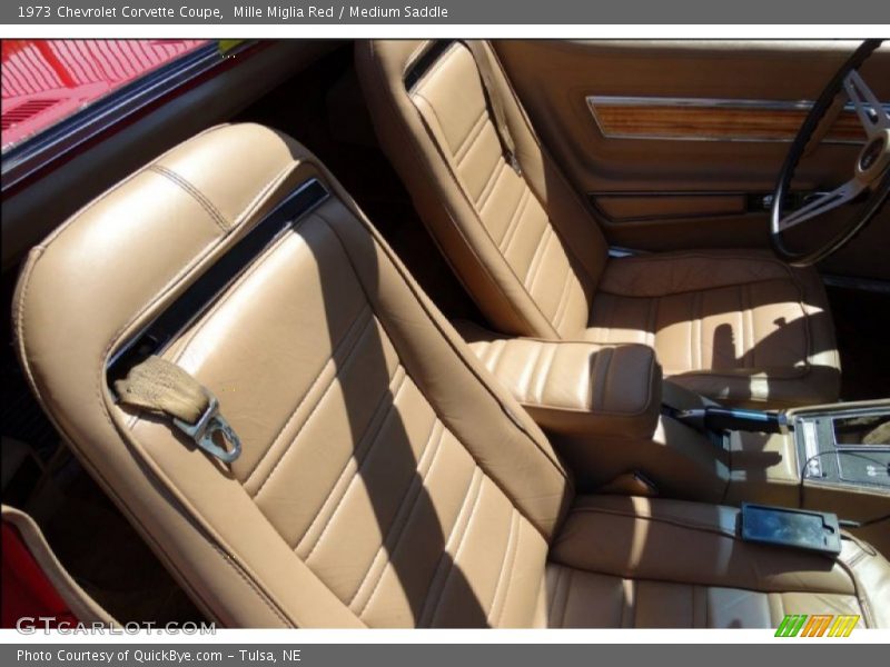 Mille Miglia Red / Medium Saddle 1973 Chevrolet Corvette Coupe