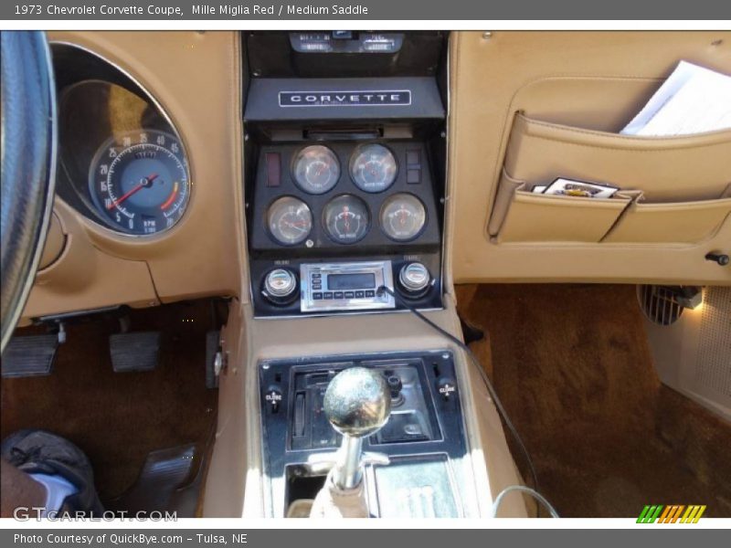 Mille Miglia Red / Medium Saddle 1973 Chevrolet Corvette Coupe