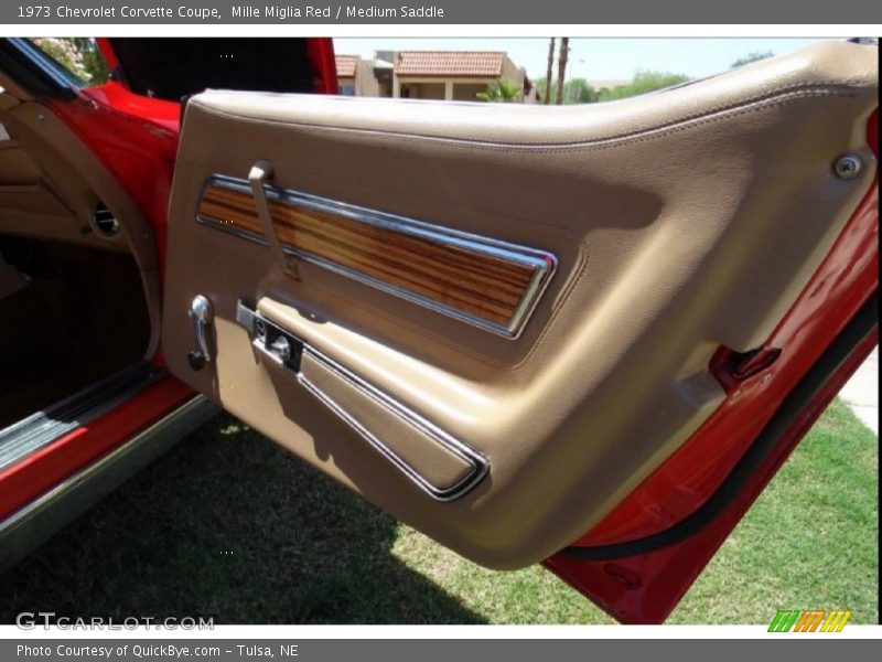 Mille Miglia Red / Medium Saddle 1973 Chevrolet Corvette Coupe
