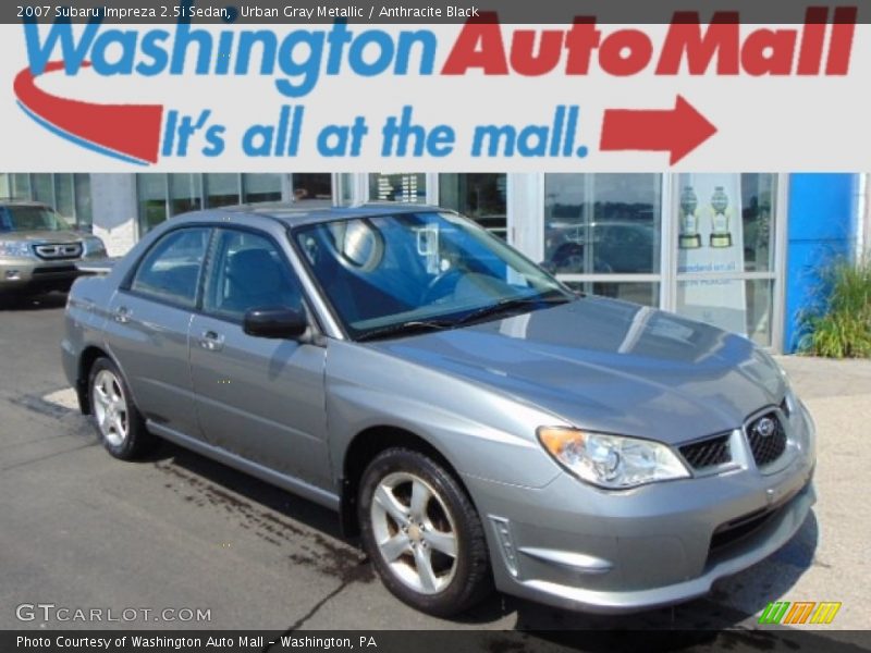 Urban Gray Metallic / Anthracite Black 2007 Subaru Impreza 2.5i Sedan