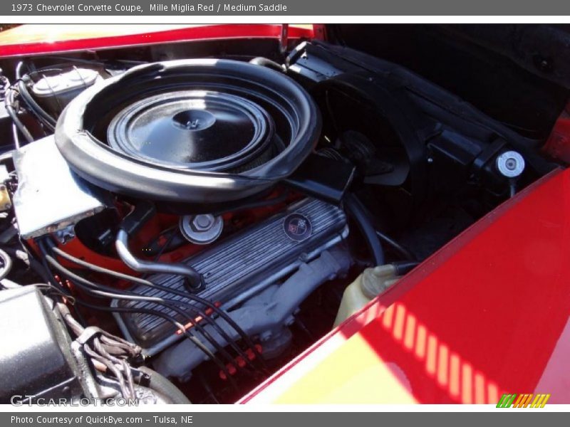 Mille Miglia Red / Medium Saddle 1973 Chevrolet Corvette Coupe