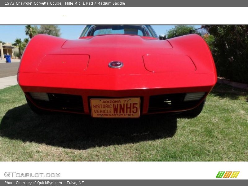 Mille Miglia Red / Medium Saddle 1973 Chevrolet Corvette Coupe