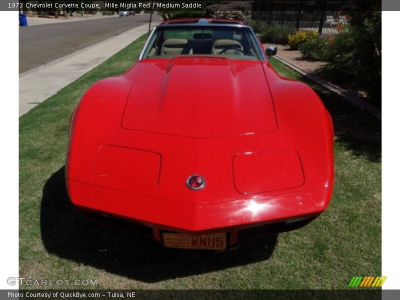 Mille Miglia Red / Medium Saddle 1973 Chevrolet Corvette Coupe