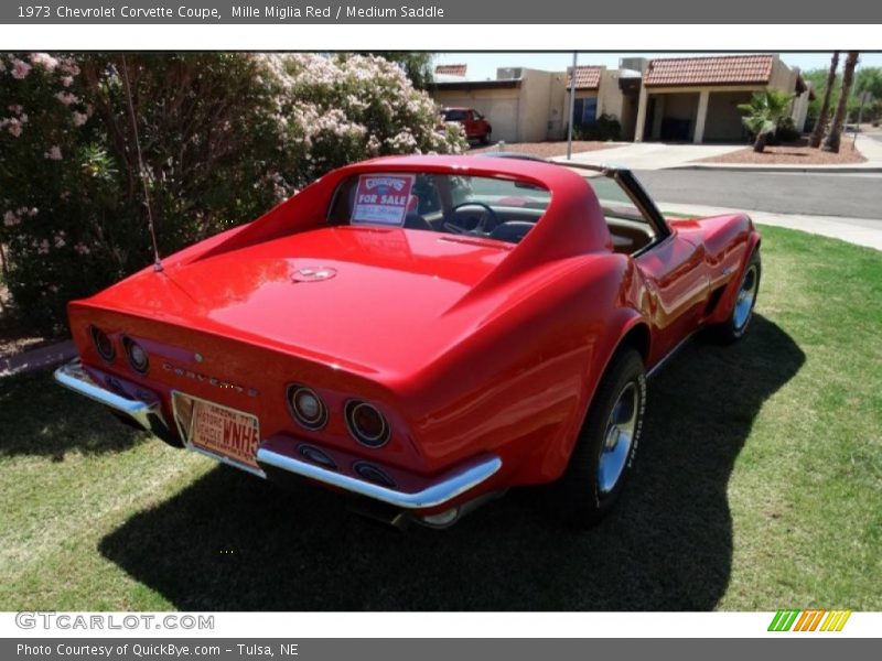 Mille Miglia Red / Medium Saddle 1973 Chevrolet Corvette Coupe