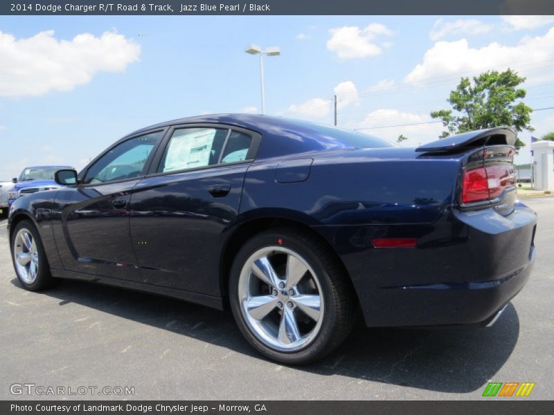 Jazz Blue Pearl / Black 2014 Dodge Charger R/T Road & Track