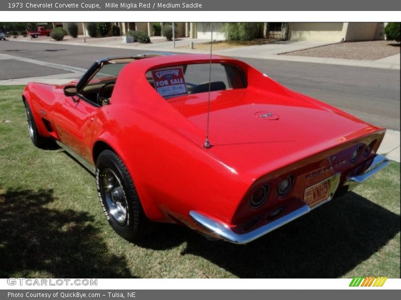 Mille Miglia Red / Medium Saddle 1973 Chevrolet Corvette Coupe