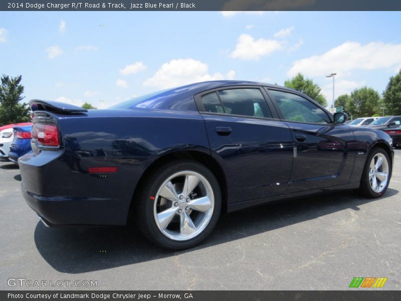 Jazz Blue Pearl / Black 2014 Dodge Charger R/T Road & Track