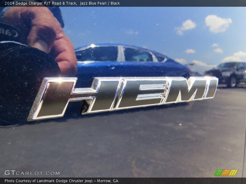 Jazz Blue Pearl / Black 2014 Dodge Charger R/T Road & Track
