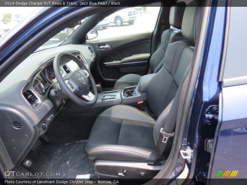 Jazz Blue Pearl / Black 2014 Dodge Charger R/T Road & Track