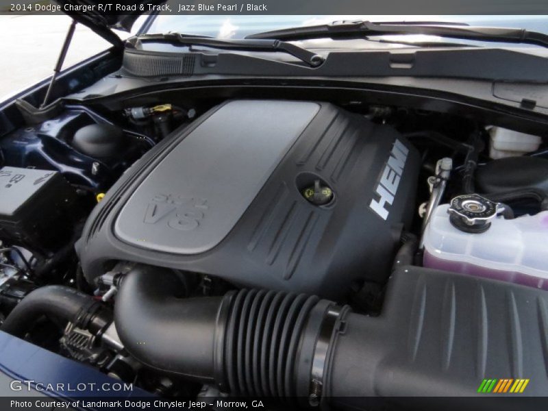 Jazz Blue Pearl / Black 2014 Dodge Charger R/T Road & Track