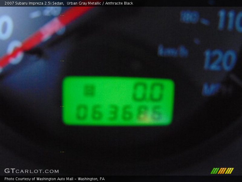 Urban Gray Metallic / Anthracite Black 2007 Subaru Impreza 2.5i Sedan