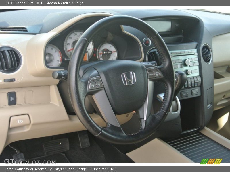 Mocha Metallic / Beige 2010 Honda Pilot EX-L