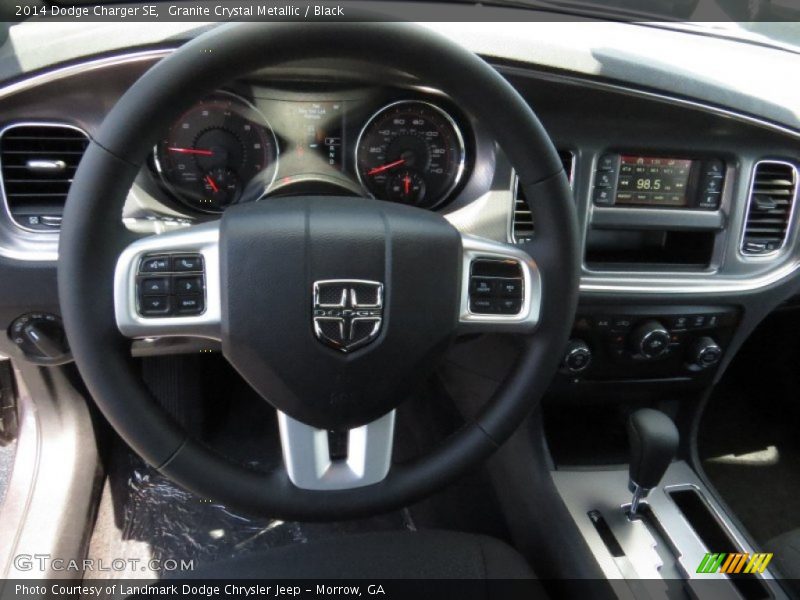 Granite Crystal Metallic / Black 2014 Dodge Charger SE