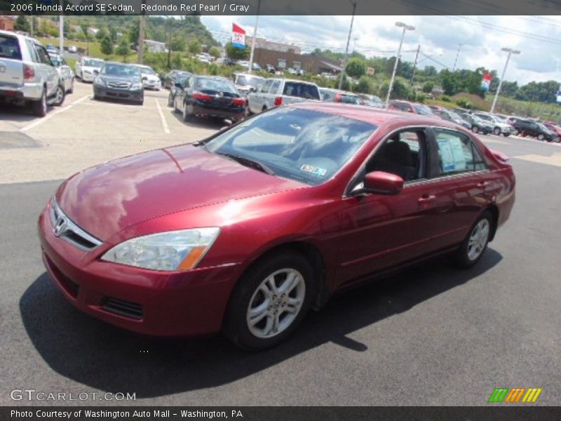 Redondo Red Pearl / Gray 2006 Honda Accord SE Sedan