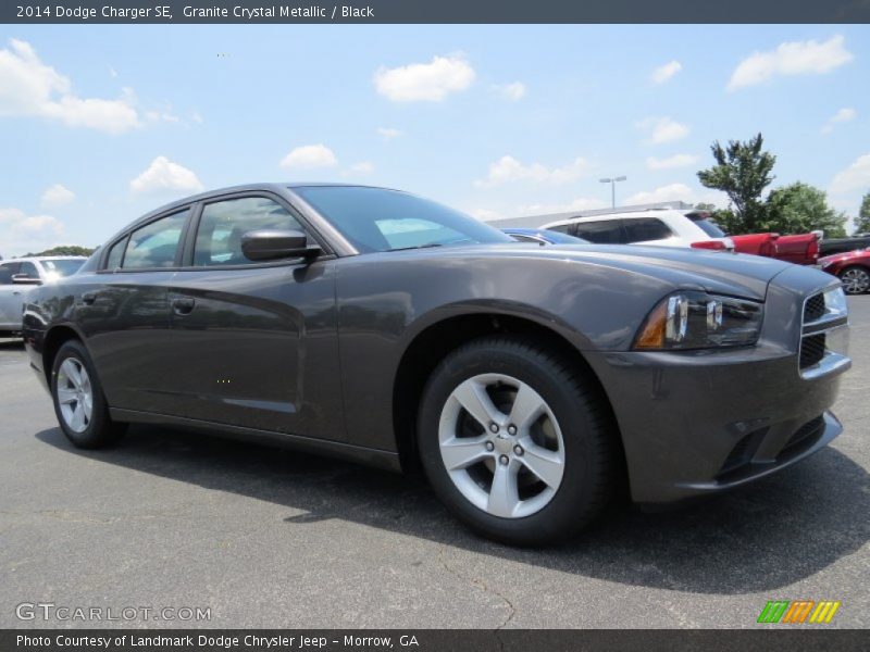 Granite Crystal Metallic / Black 2014 Dodge Charger SE