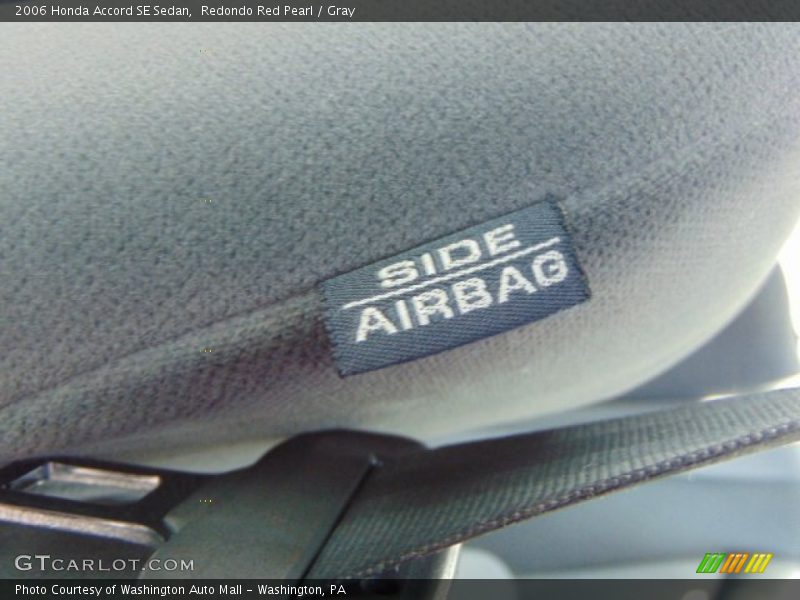 Redondo Red Pearl / Gray 2006 Honda Accord SE Sedan