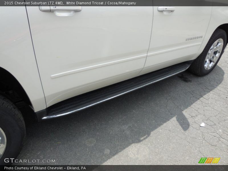 White Diamond Tricoat / Cocoa/Mahogany 2015 Chevrolet Suburban LTZ 4WD