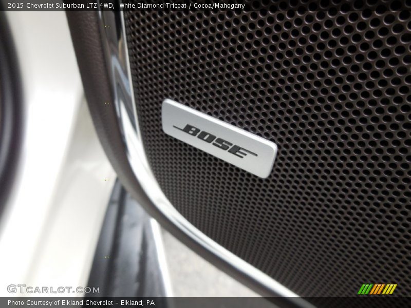 White Diamond Tricoat / Cocoa/Mahogany 2015 Chevrolet Suburban LTZ 4WD