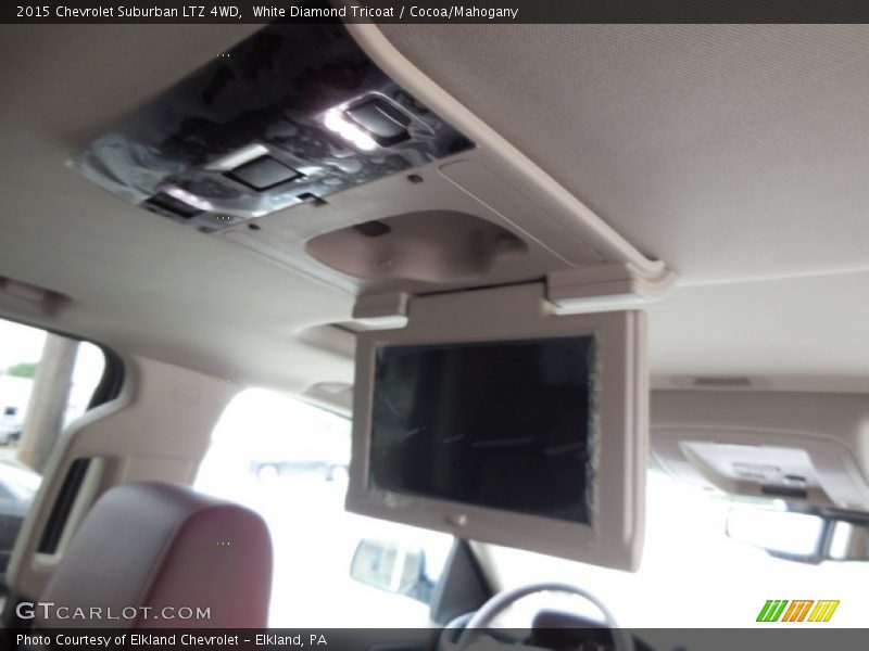 White Diamond Tricoat / Cocoa/Mahogany 2015 Chevrolet Suburban LTZ 4WD