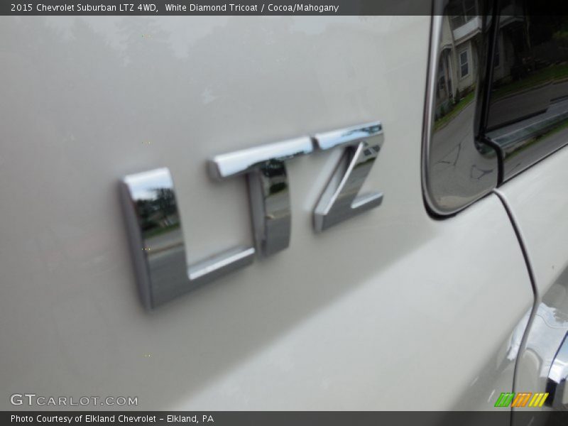 White Diamond Tricoat / Cocoa/Mahogany 2015 Chevrolet Suburban LTZ 4WD
