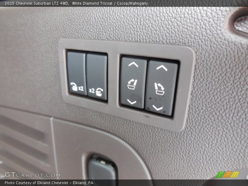 White Diamond Tricoat / Cocoa/Mahogany 2015 Chevrolet Suburban LTZ 4WD