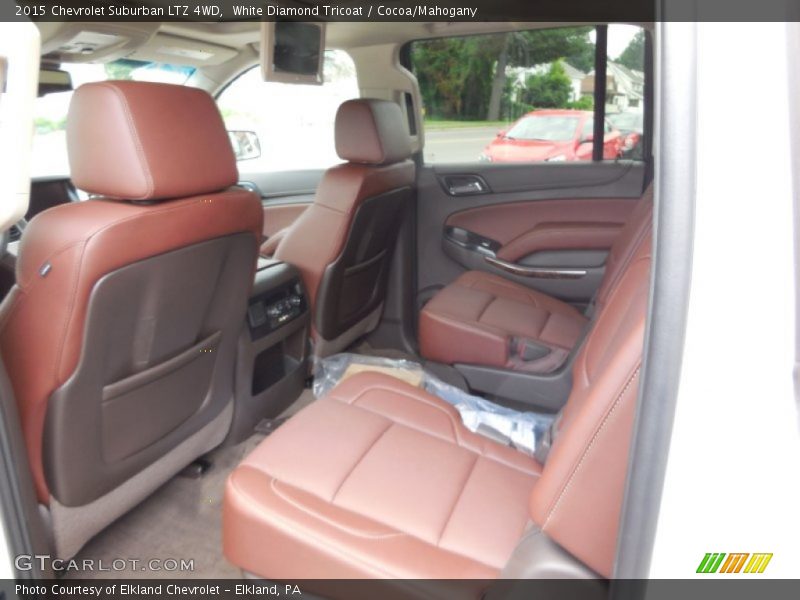 White Diamond Tricoat / Cocoa/Mahogany 2015 Chevrolet Suburban LTZ 4WD