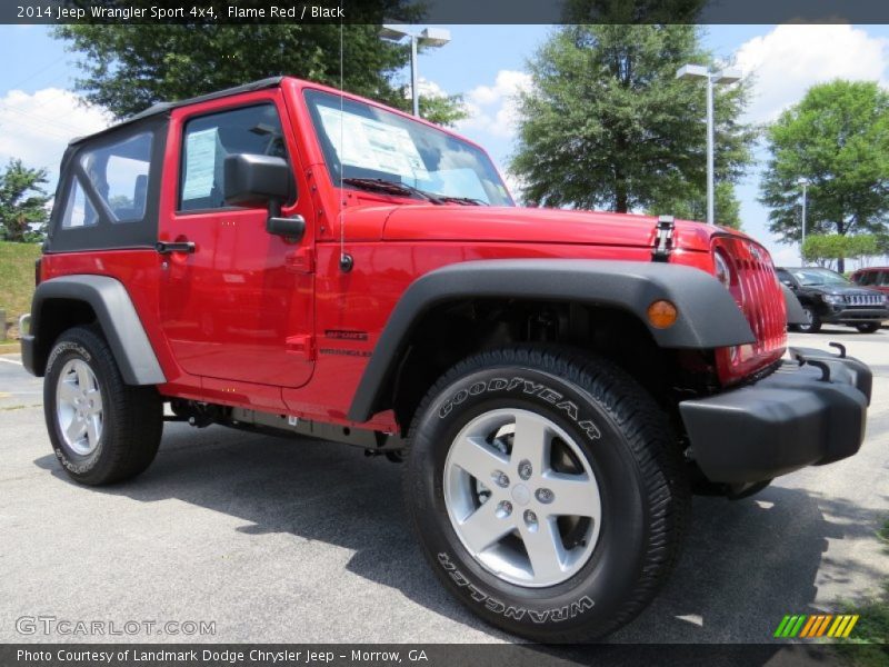 Flame Red / Black 2014 Jeep Wrangler Sport 4x4