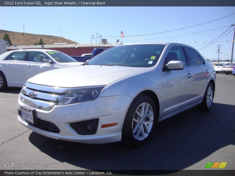 Ingot Silver Metallic / Charcoal Black 2012 Ford Fusion SEL