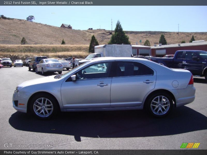 Ingot Silver Metallic / Charcoal Black 2012 Ford Fusion SEL