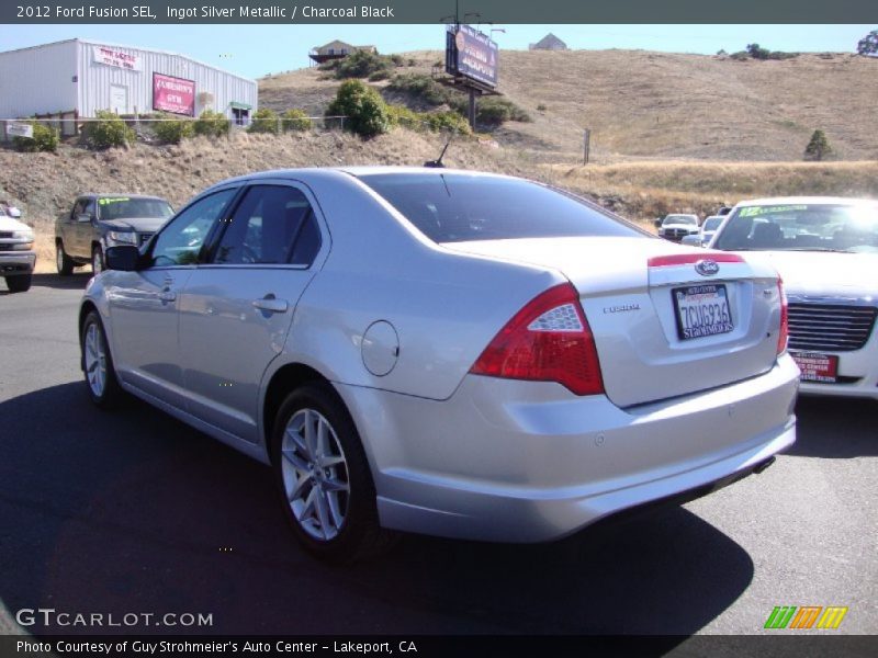 Ingot Silver Metallic / Charcoal Black 2012 Ford Fusion SEL