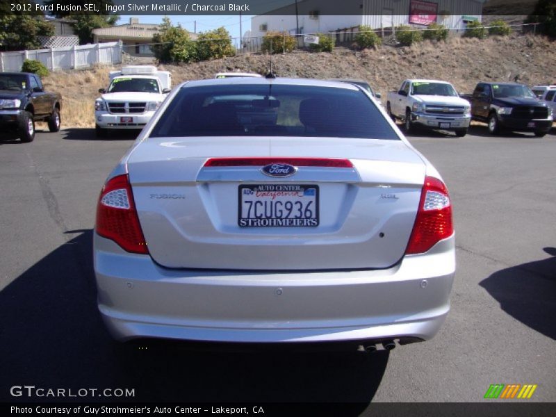 Ingot Silver Metallic / Charcoal Black 2012 Ford Fusion SEL