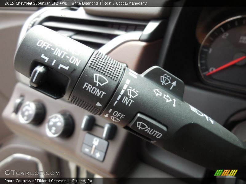 White Diamond Tricoat / Cocoa/Mahogany 2015 Chevrolet Suburban LTZ 4WD