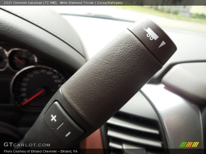 White Diamond Tricoat / Cocoa/Mahogany 2015 Chevrolet Suburban LTZ 4WD