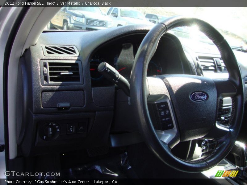 Ingot Silver Metallic / Charcoal Black 2012 Ford Fusion SEL