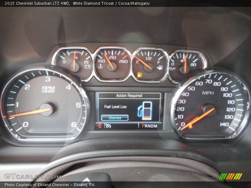 White Diamond Tricoat / Cocoa/Mahogany 2015 Chevrolet Suburban LTZ 4WD
