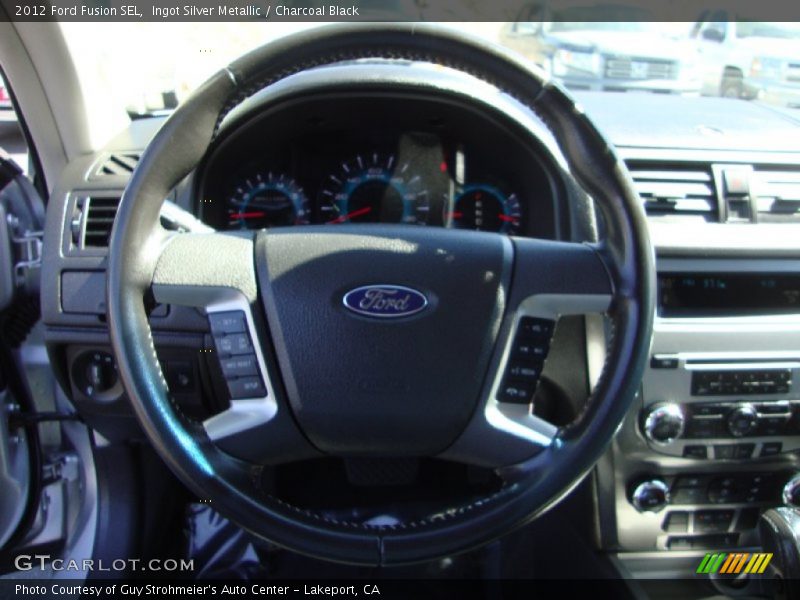 Ingot Silver Metallic / Charcoal Black 2012 Ford Fusion SEL